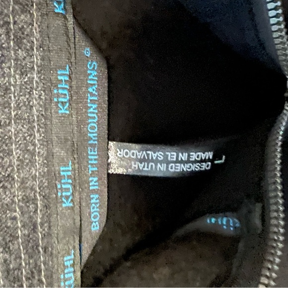 Kuhl Coat- Wool- hooded- L Black/grey - Picture 3 of 3